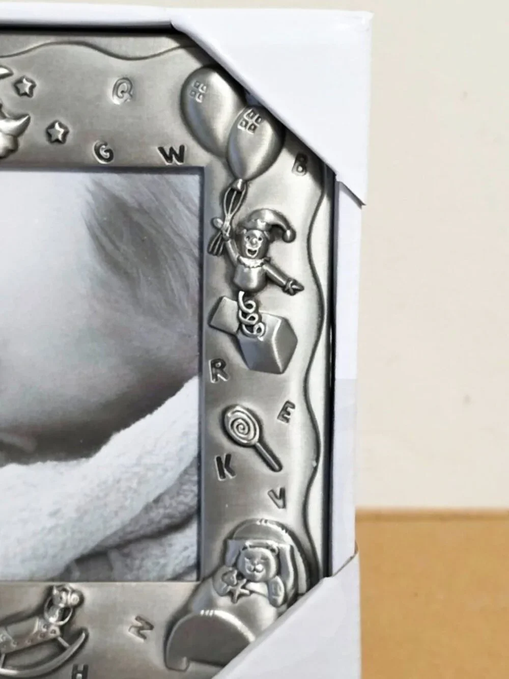 Malden Sweet Dreams Pewter 4x6 Baby Nursery Picture Frame New NIP Moon Ice Cream